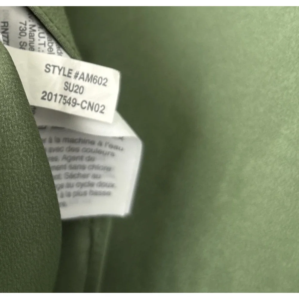 J Crew Ruffled Sleeveless Top Size 6 Green Office Siren Romantic Career Blouse
